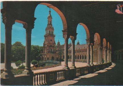 Postal E00637: Plaza España, Sevilla