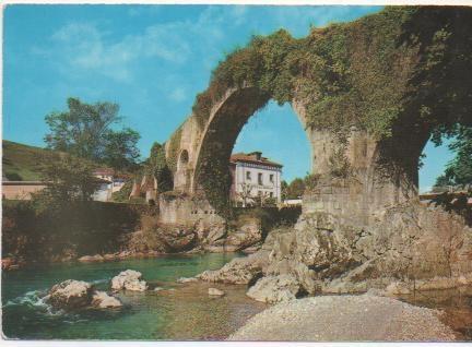 Postal E00915: Puente Romano, Gangas de Onis