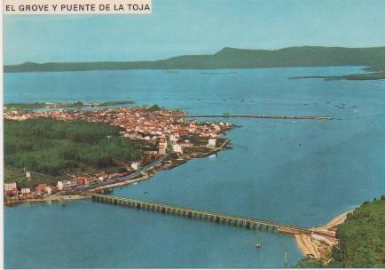 Postal E00897: El Grove y Puente La Toja