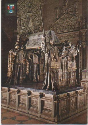 Postal E00907: Monumento a Colón, Catedral de Sevilla