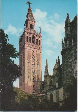 Postal E00912: Catedral, La Giralda, Sevilla