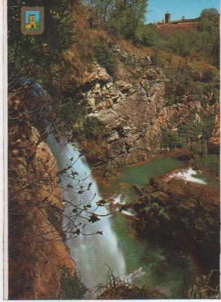 Postal E00979: Cascada Caprichosa,Monasterio de Piedr, Zaragoza