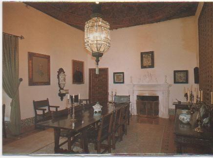Postal E00998: Comedor,Palacio de Viana, Córdoba