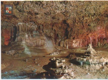 Postal E00969: Sala dos de Marzo, Cueva dels Hams
