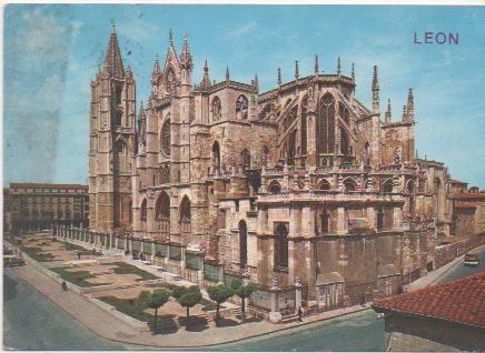 Postal E00814: Catedral, León