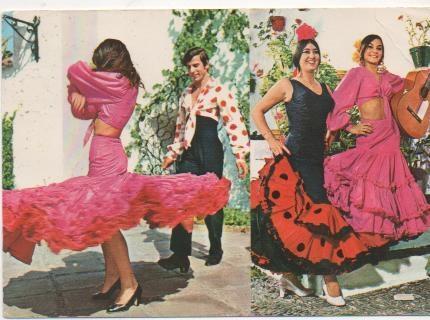 Postal E00782: Bailaoras, Andalucia