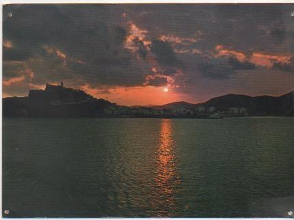 Postal E00789: Puesta de Sol, ibiza