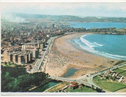 Postal E00865: Vistade Gijón