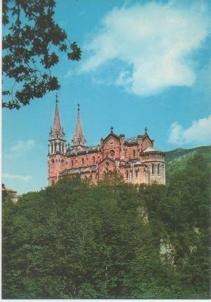 Postal E00868: Básilica Covadonga