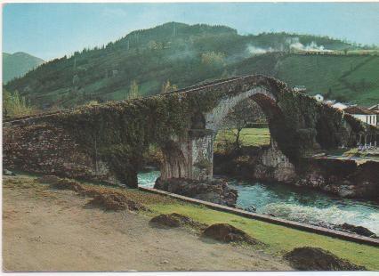 Postal E00870: Puente Romano, Canga de Onis