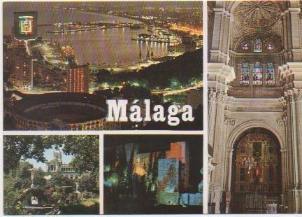 Postal E00844: Imágenes de Malaga