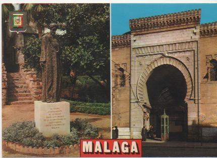 Postal E00855: Puerta de Atarazanas, Malaga