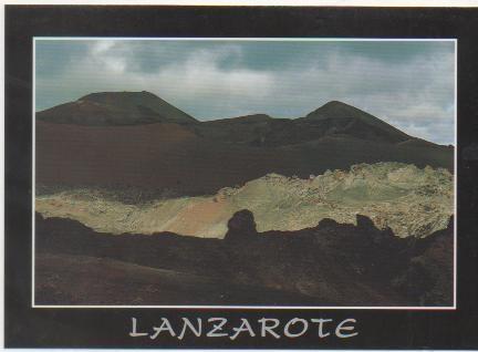 Postal E00247: Montañas, Lanzarote