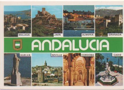 Postal E00242: Provincias de Andalucia