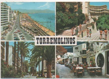 Postal E00223: Imágenes de Torremolinos, Malaga