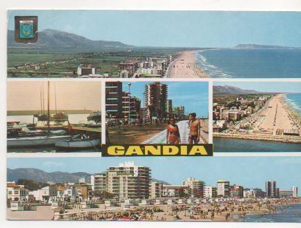 Postal E00231: Imágenes Gandia, Valencia