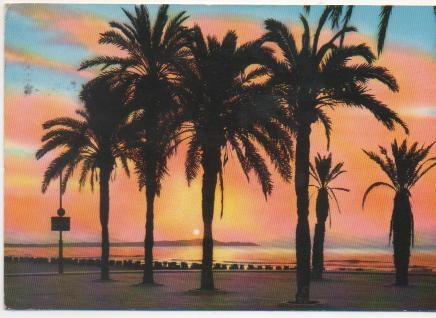 Postal E00235: Amanecer en Alicante