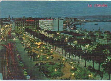 Postal E00305: Avenida lo Cantones, La Coruña