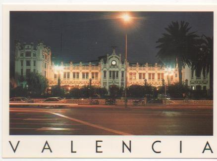 Postal E00273: Estación de Tren, Valencia