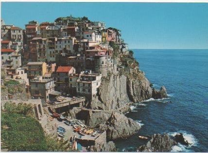 Postal E00285: Vista del Pueblo de Manarola, Italia