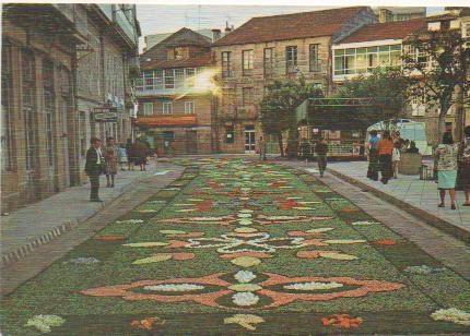 Postal E00134: Alfombra de flores Puenteareas, Pontevedra