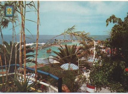Postal E00143: Piscinas hotel, Puerto de la Cruz