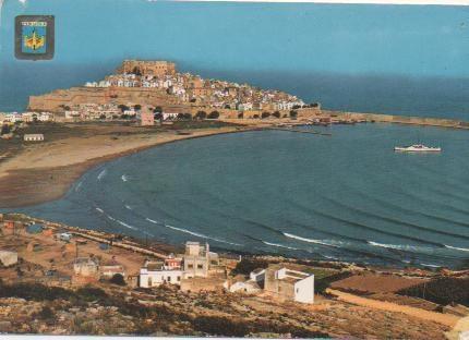 Postal E00153: Vista aérea de Peñiscola