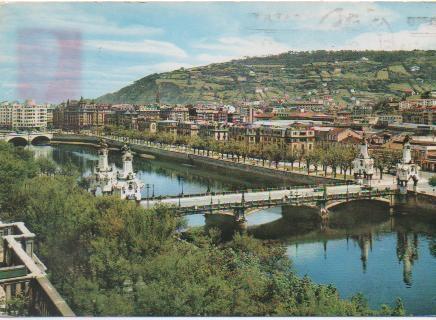 Postal E00126: Puente rio Urumea, San Sebastian
