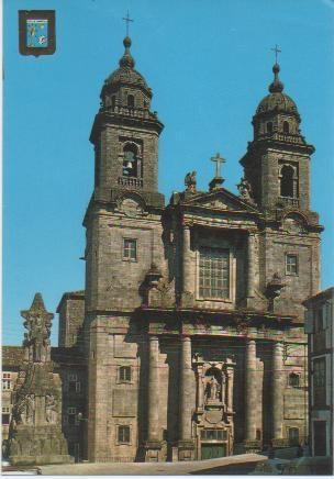 Postal E00111: Iglesia San Francisco, Santiago de Compostela