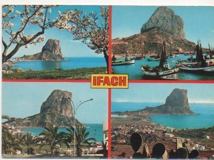 Postal E00202: Fotos Peñon Ifach Caspe Alicante