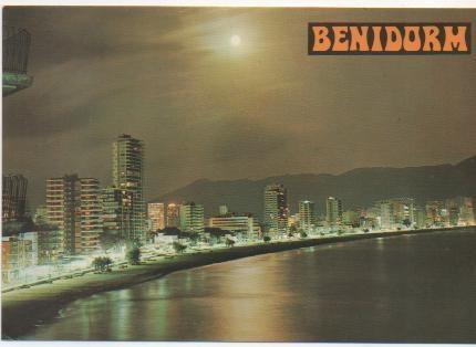 Postal E00166: Playa de Levante,      benidorm