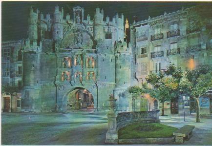 Postal E00473: Arco de Santa Maria, Burgos