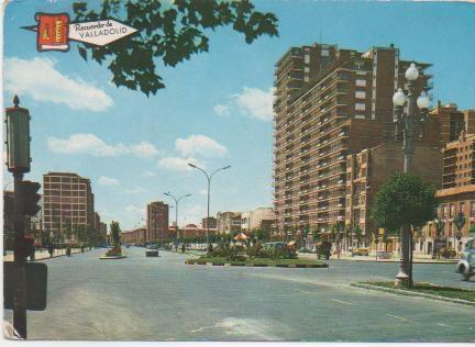 Postal E00487: Paseo de Zorrilla, Valladolid