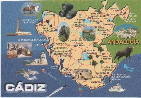Postal E00443: Provincia de Cádiz