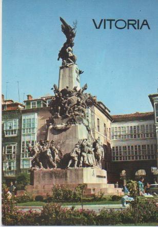 Postal E00465: Monumento a la Independencia, Vitoria