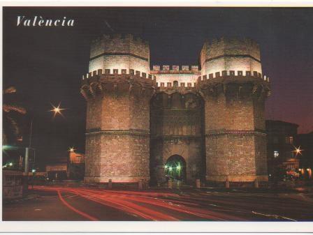 Postal E00458: Torre de Serranos, Valencia
