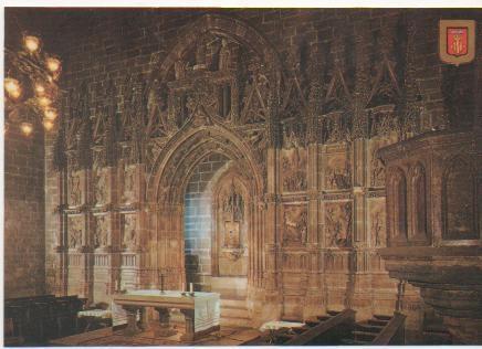 Postal E00516: Catedra, Retablo s. xv