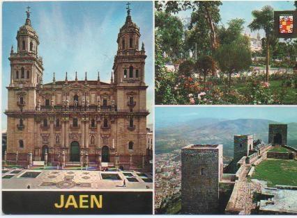 Postal E00360: Vistas de Jaén