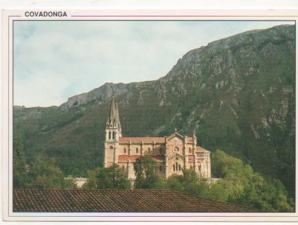 Postal E00363: Basílica Covadonga, Aturias
