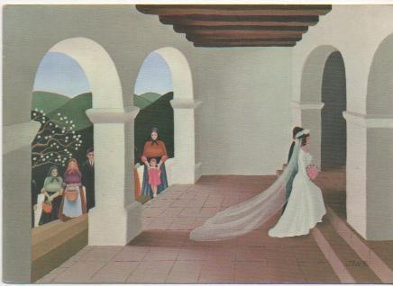 Postal E00364i: Pintura de boda,Utaw-Ibiza