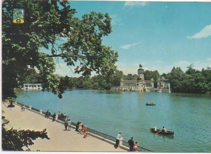 Postal E00366: Parque El Retiro, Madrid