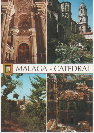 Postal E00351: Imágenes Caedral Málaga