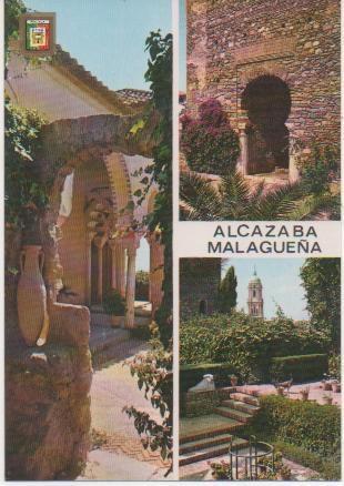 Postal E00327: Imágenes alcazaba, Malaga