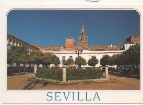 Postal E00418: Patiode Banderas, La Giralda, Sevilla