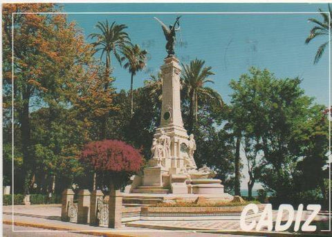 Postal E00429: Monumento al Marques de Comillas, Cadiz