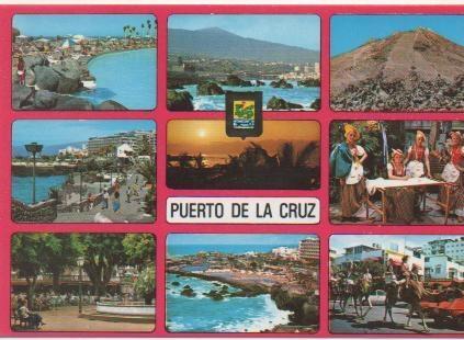 Postal E00388: Imágenes Puerto Cruz, Tenerife