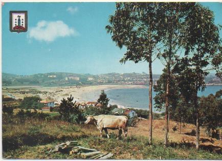 Postal E00391: Playa Santa Catalina, La Coruña