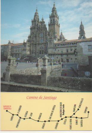 Postal E00406: Camino de Santiago
