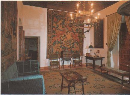 Postal E01000: Escritorio de la Marquesa, Palacio de Viana, Córdoba