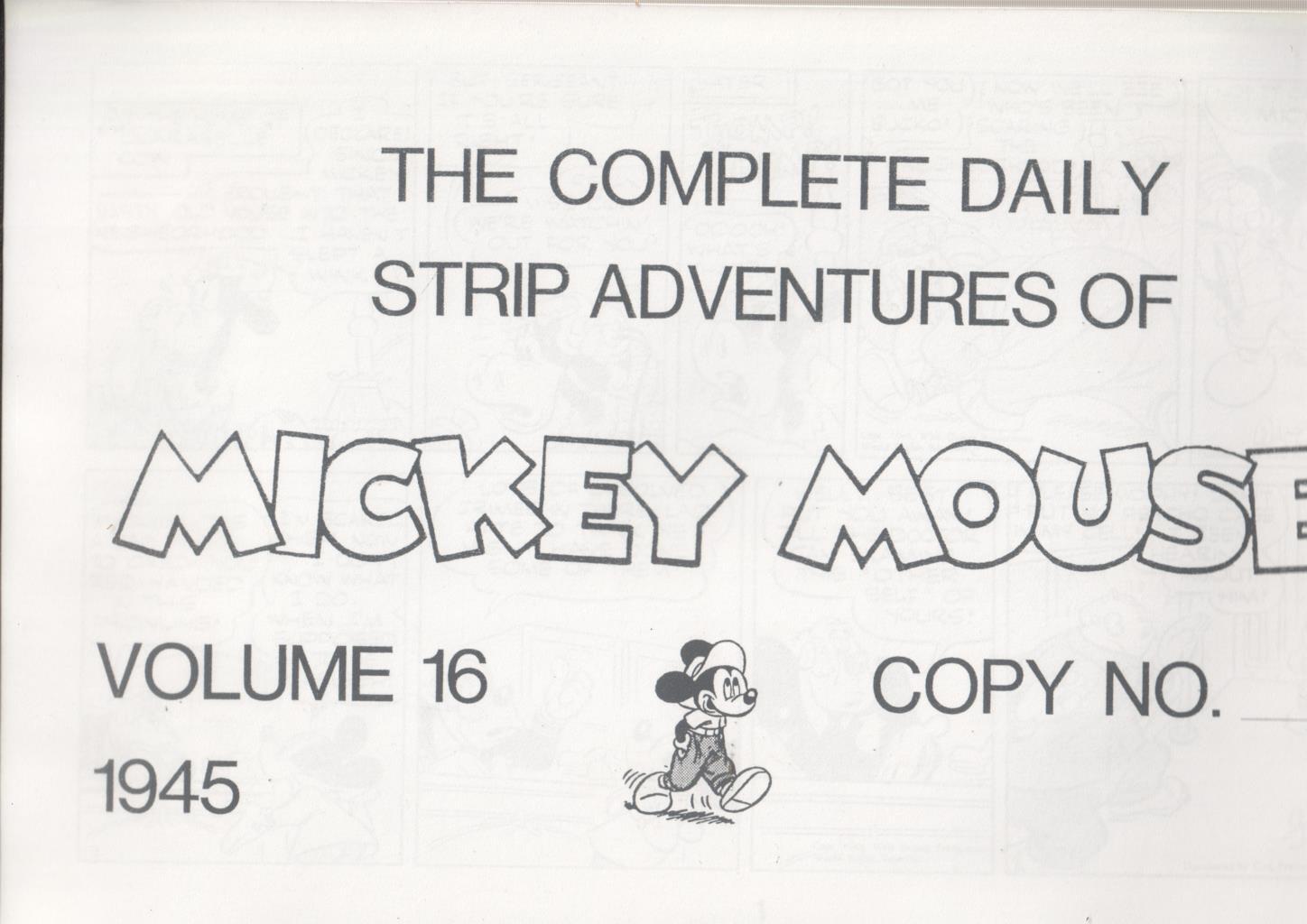 The Complete Daily Strip Adventures of MICKEY MOUSE, año 1945